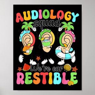 Audiologie-Team Sommer-Enthusiast Audiologe Poster
