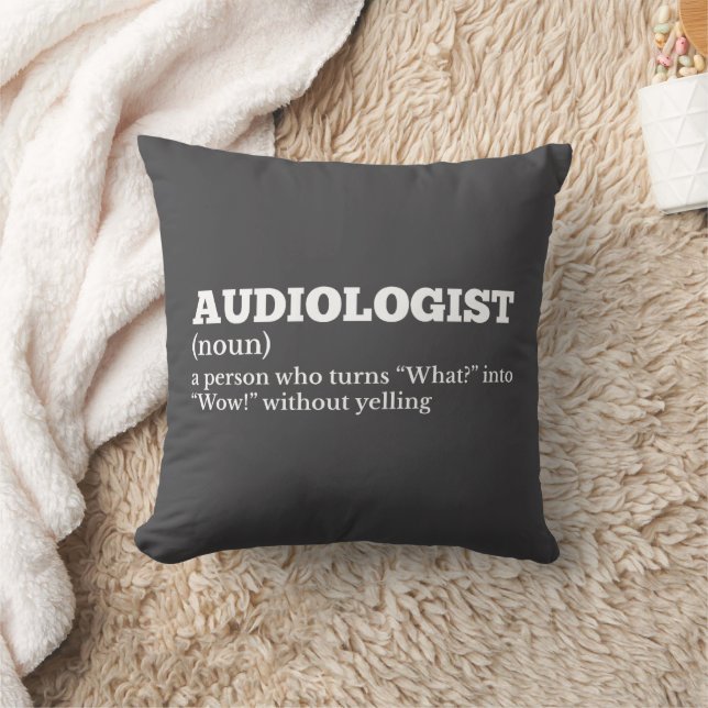 Audiologiste Funny Coussin de définition (Couverture)