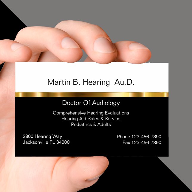 Audiology Business Cards Visitenkarte (Von Creator hochgeladen)