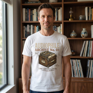 Audiophile Archiv Vinyl Sammler T-Shirt