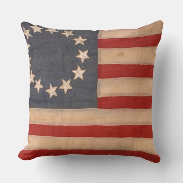 audiophiliacs.com ALLE AMERIKANISCHE FLAGGE ZÖGERN Kissen Für Draußen (Vorderseite)