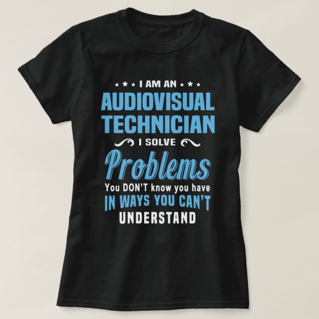 Audiovisueller Techniker T-Shirt (Design vorne)