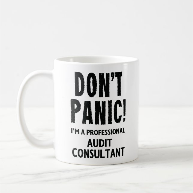 Audit Consultant Fun Coffee Mug Cadeau (Gauche)