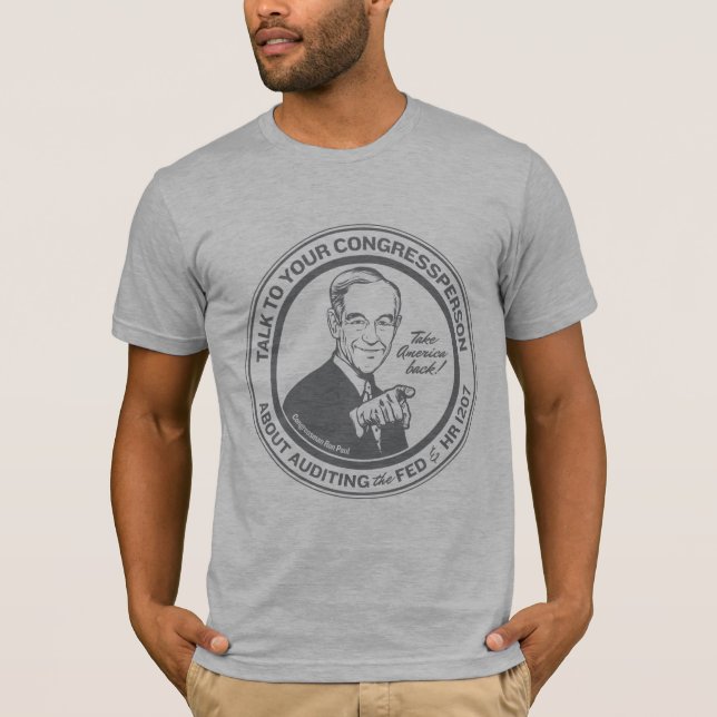 Audit de Ron Paul le T-shirt de Federal Reserve (Devant)