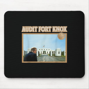 Audit Fort Knox Kentucky Gold Bullion Funny Mousepad