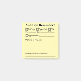 Auditive Erinnerung! Post-it Klebezettel