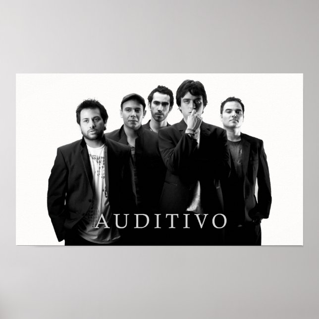 Auditivo blancoynegro poster (Vorne)