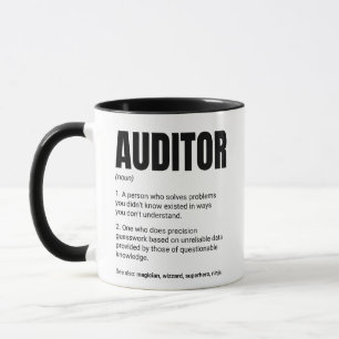 Auditor Definition Funny Job Tasse