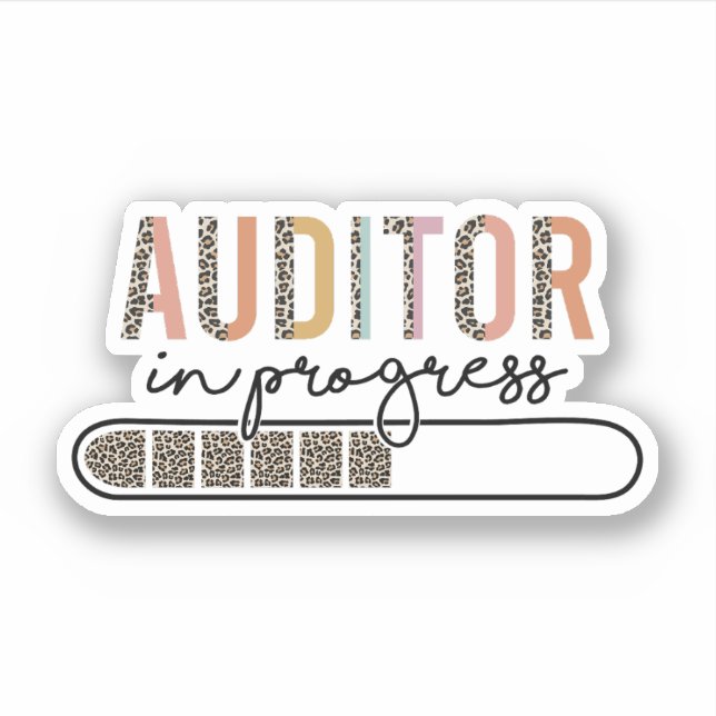 Auditor im Gange, zukünftiges Geschenk des Prüfers Aufkleber (Vorderseite)