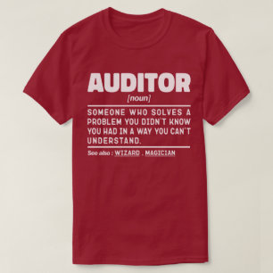 Auditor Noun Definition Company Vater Funny T-Shirt
