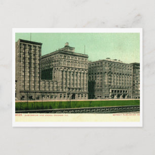 Auditorium, Chicago, Illinois Vintag Postkarte