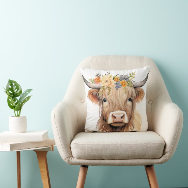 Audrey Cow 16x16 Kissen (Stuhl )