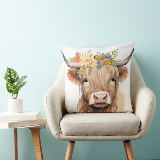 Audrey Cow 20x20 Throw Kissen (Stuhl )