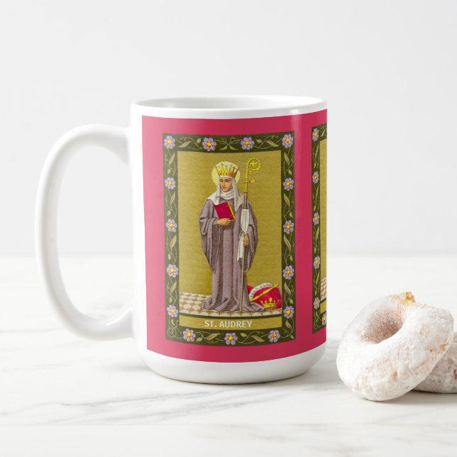 Audrey (Etheldreda) (P 003) Kaffeetasse (Mit Donut)