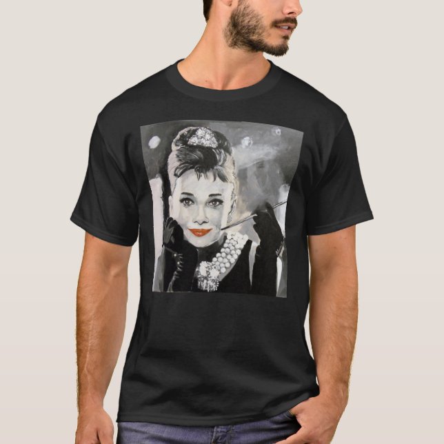 Audrey in Breakfast at Tiffanys Classic T - Shirt (Vorderseite)