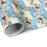 Audrey's Christmas Cat / Kitten Wrapping Paper Geschenkpapier<br><div class="desc">Audrey ist eine wunderbare Rettungskitty, die jetzt in ihrem Forever Zuhause ist. Während sie gefördert wurde, war sie mehr als glücklich, für viele Fotos Pose und bekommen Spielzeit unter allen "Spielzeug" (Props) ... wir hatten immer Spaß ... weil es keinen Weg, "Pose eine Katze" ... Sie spielten und nahm Fotos...</div>