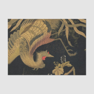 Audsley Mythischer Howo-Vogel: 1884 Japanischer Ph Seidenpapier