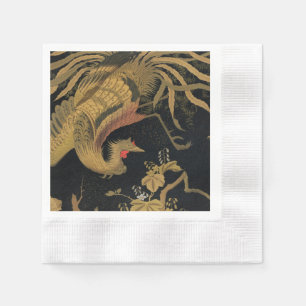 Audsley Mythischer Howo-Vogel: 1884 Japanischer Ph Serviette