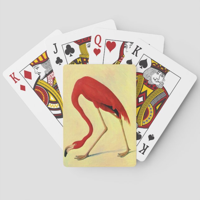 Audubon American Flamingo Painting Spielkarten (Rückseite)