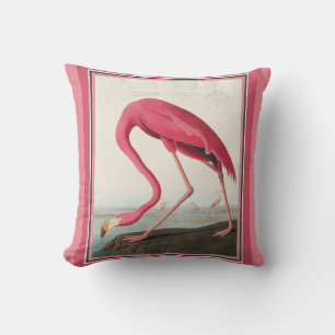 Audubon Amerikaner-Flamingo Kissen