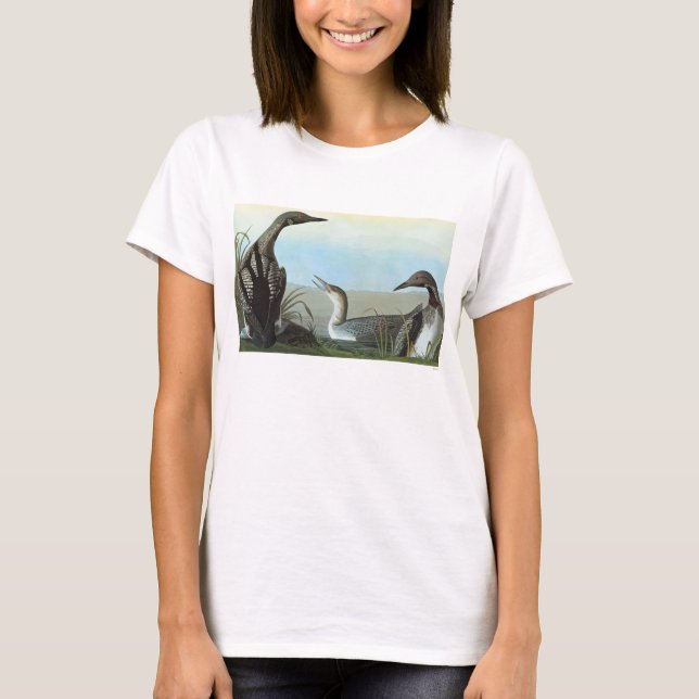 Audubon: Arktischer Loon T-Shirt (Vorderseite)