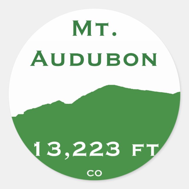 Audubon-Aufkleber Runder Aufkleber (Vorderseite)