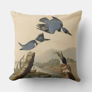 Audubon Belted Kingfisher Wildlife Bird Kissen