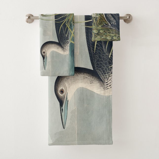 Audubon Bird Loon Diver Classic Badhandtuch Set (Insitu)