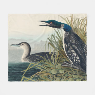 Audubon Bird Loon Diver Classic Fleecedecke