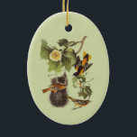 Audubon Birds Troupial Vintage Art  Keramik Ornament<br><div class="desc">Audubon birds Troupial vintage reproduction art ornament. This image is available on many products in my gallery.</div>