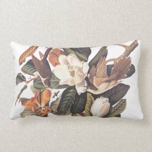 Audubon Black Billed Cuckoo Lumbar Pillow Lendenkissen