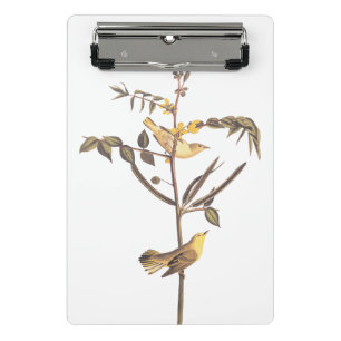 Audubon Children's Warbler Songbird Mini Klemmbrett