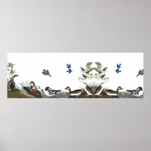 Audubon Collage Birds Animal Wildlife Poster 1