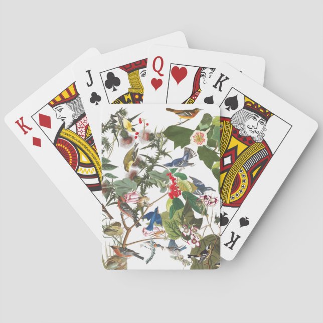 Audubon Collage of Birds Wildlife Playing Cards Spielkarten (Rückseite)