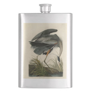 Audubon Graureiher Sumpfvogel Flachmann