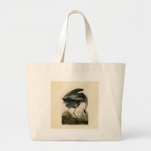 Audubon Graureiher Sumpfvogel Jumbo Stoffbeutel