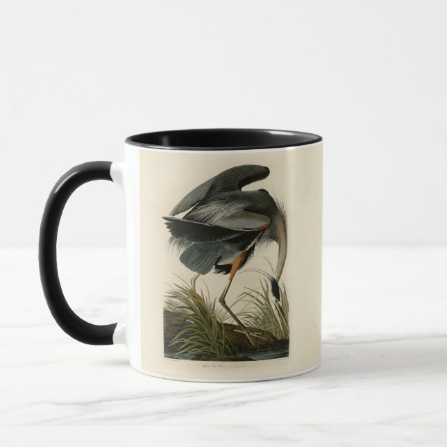 Audubon Great Blue Heron Marsh Bird Tasse (Links)