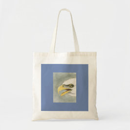 Audubon Illustration einer Bald-Adler-Baumwolle-Ta Tragetasche