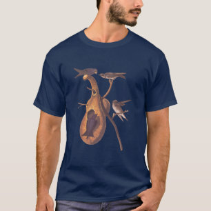 Audubon Lila Martin Birds mit Gourd Zuhause T-Shirt