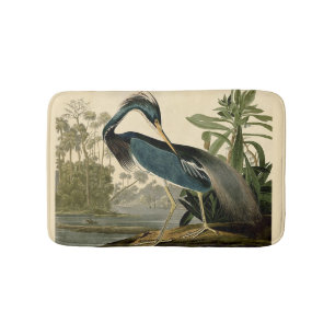 Audubon Louisiana Reiher Birds America Kunst Badematte