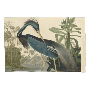 Audubon Louisiana Reiher Vögel Amerika Kunst Kissenbezug
