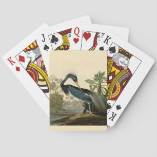 Audubon Louisiana Reiher Vögel Amerika Kunst Spielkarten