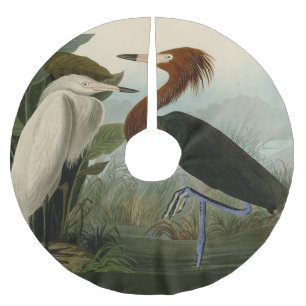 Audubon Purpurreiher Rötlicher Sichler Druck: Voge Polyester Weihnachtsbaumdecke