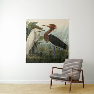 Audubon Purpurreiher Rötlicher Sichler Druck: Voge Wandteppich