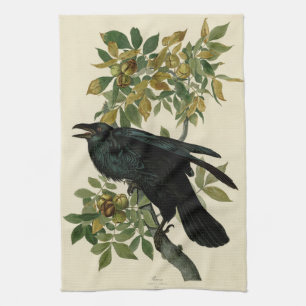 Audubon Raven Bird Classic Artwork Geschirrtuch