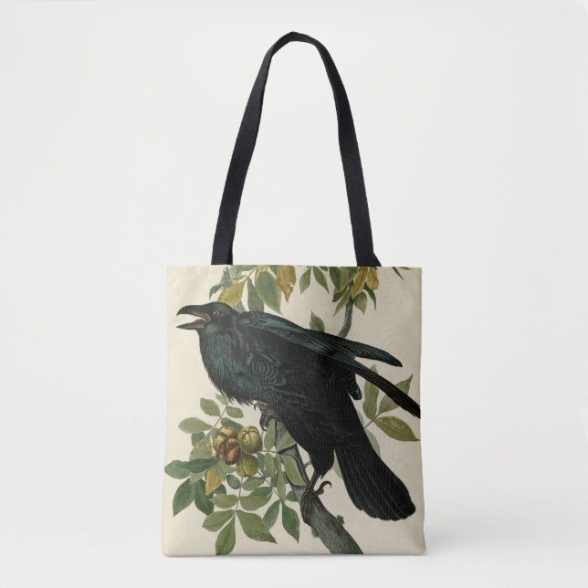 Audubon Raven Bird Classic Artwork Tasche (Vorderseite)