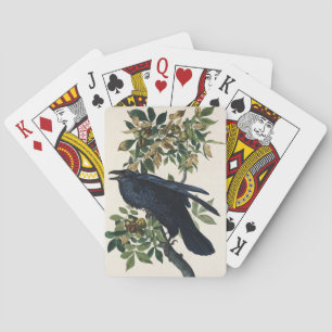 Audubon Raven Bird Klassische Malerei Spielkarten