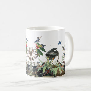 Audubon Reiher-Vogel-Collagen-Tier-Tier-Tasse Kaffeetasse