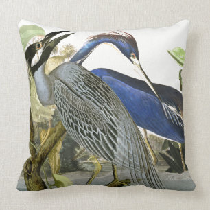 Audubon Reiher-Vogel-Collagen-Tier-Wurfs-Kissen Kissen