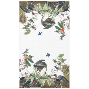 Audubon Reiher-Vogel-Singvogel-Collagen-Tischdecke Tischdecke